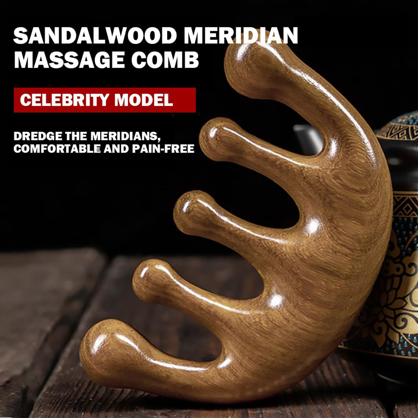Wooden Scalp Massager