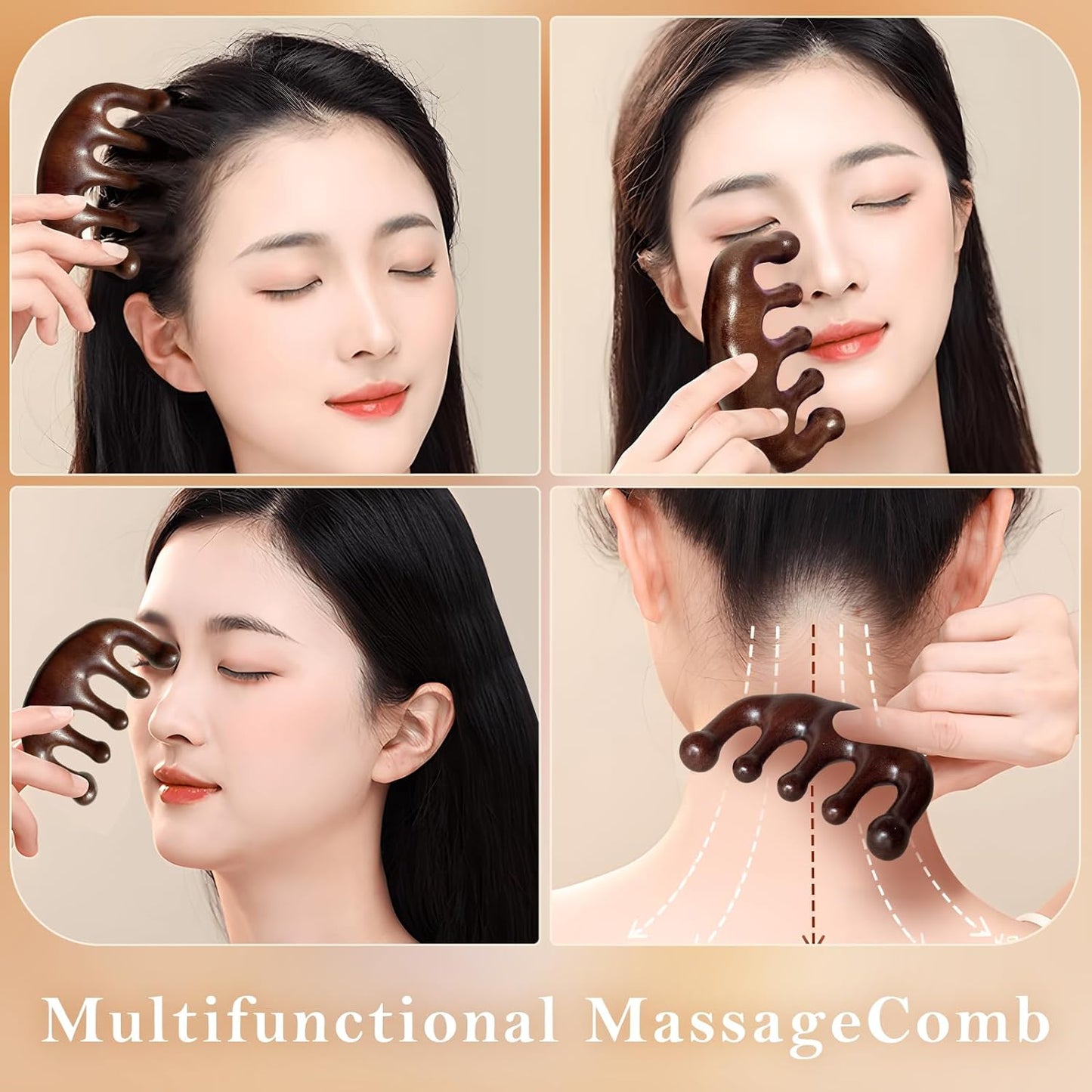Wooden Scalp Massager