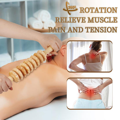 Manual Wooden Fascia Massage Roller