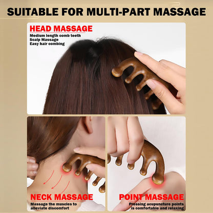 Wooden Scalp Massager